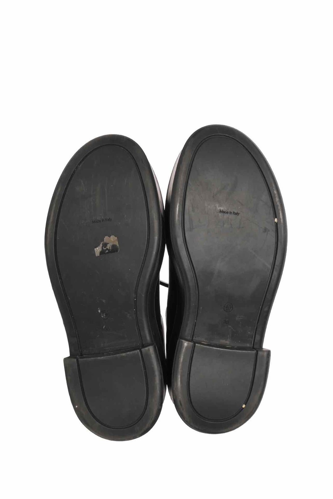 The Row Size 35 Leather Zipped Ankle Boots