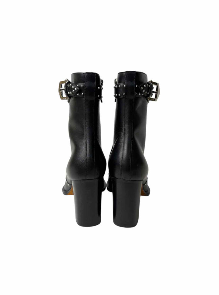 Givenchy Size 39.5 Elegant  Studded Leather Ankle Boots