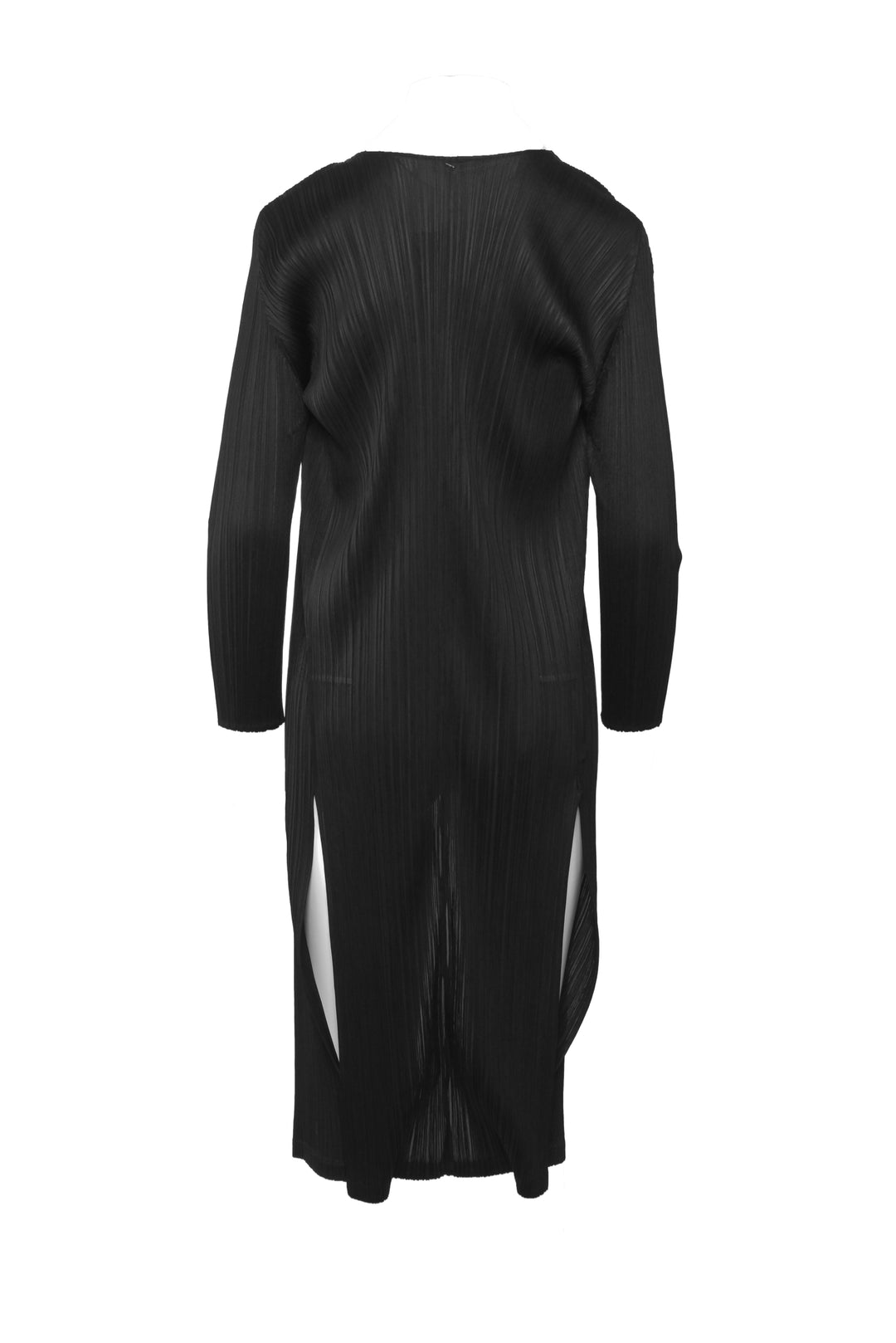 Pleats Please Size 3 Pleated Side Slit Cardigan