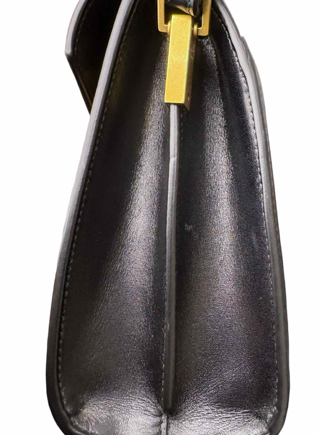 Saint Laurent Cassandra Mini Leopard Print Canvas w/Leather Purse