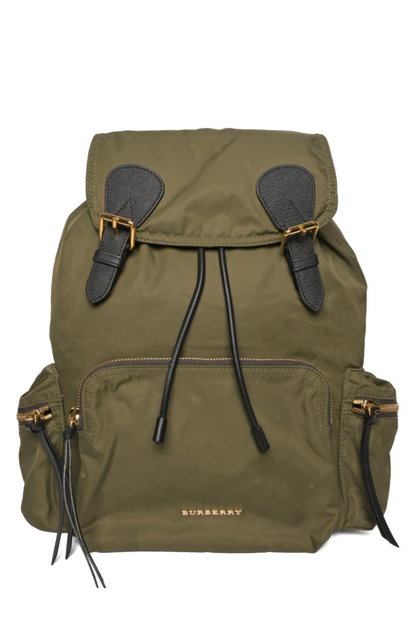 Burberry Rucksack Nylon Leather-Trimmed BackPack