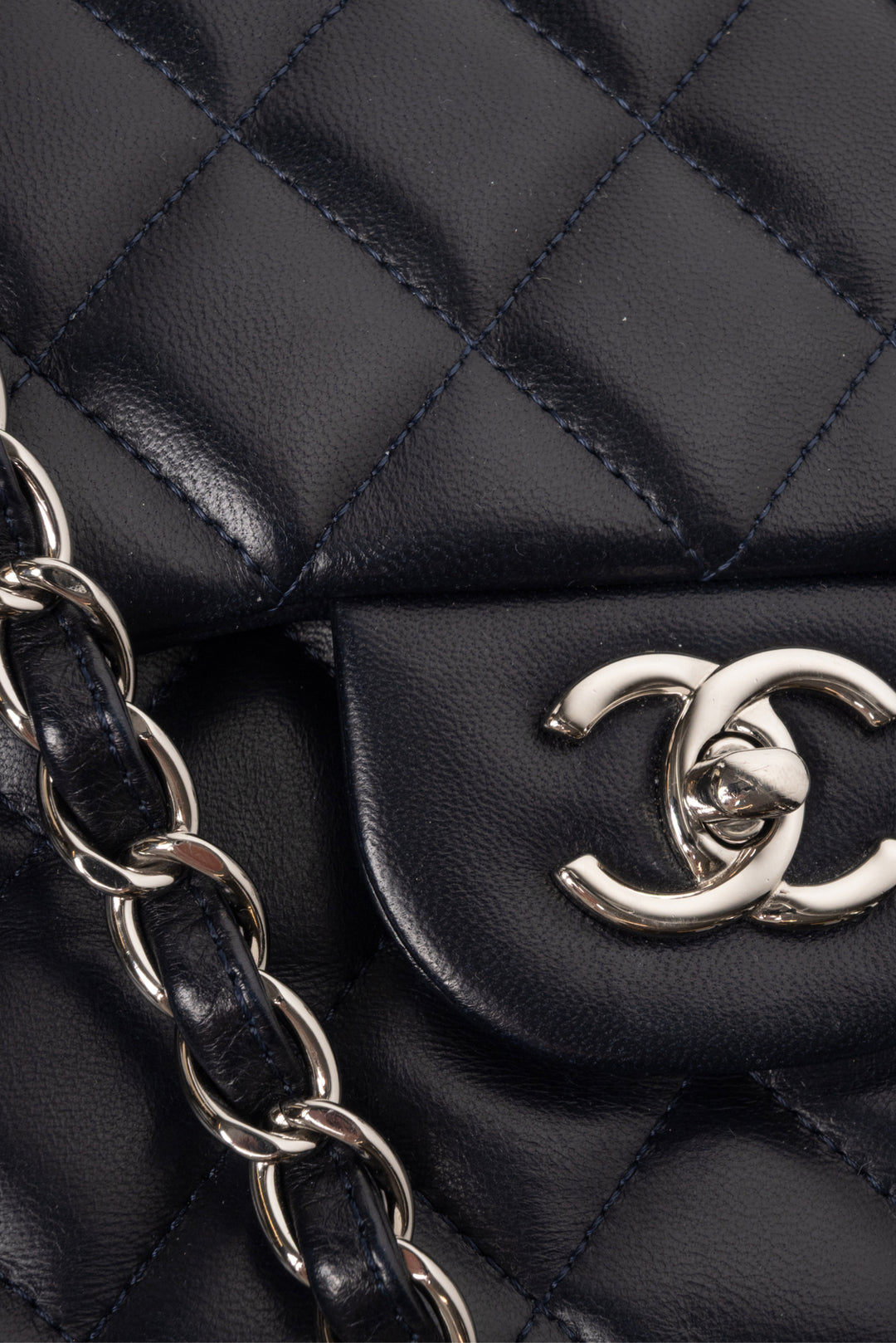 Chanel 2012 Quilted Jumbo Double Flap Shoulder Bag