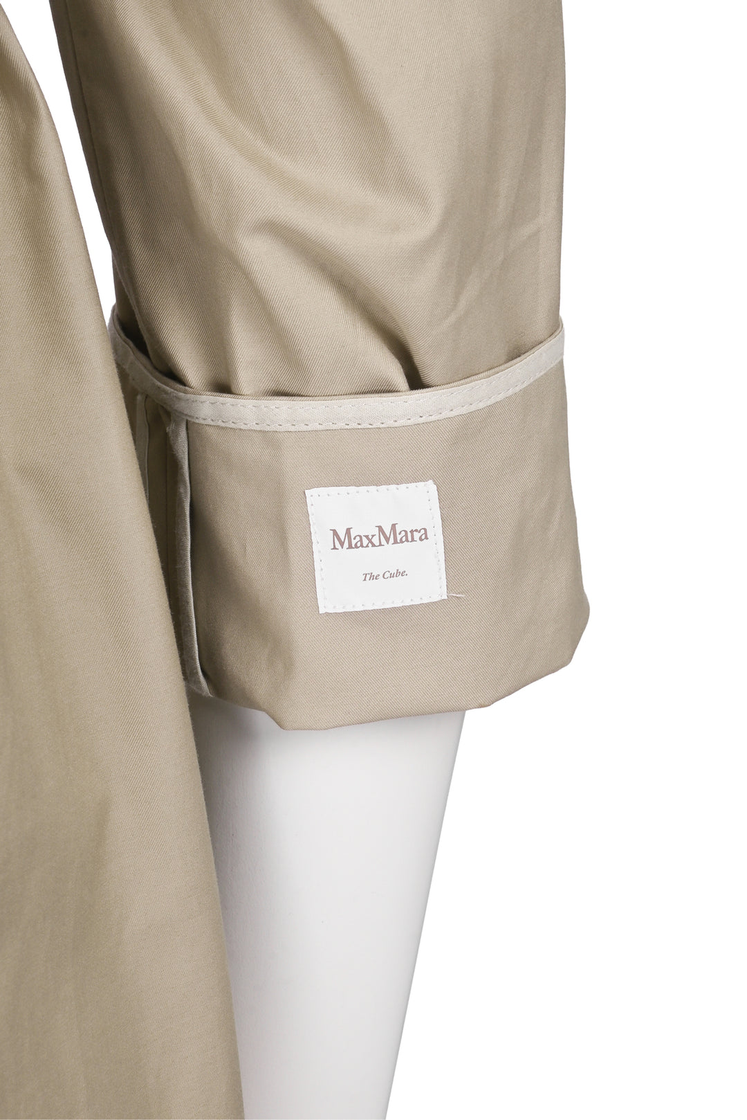 Max Mara Size 0 Oversized Water-Repellent Twill Trench Coat