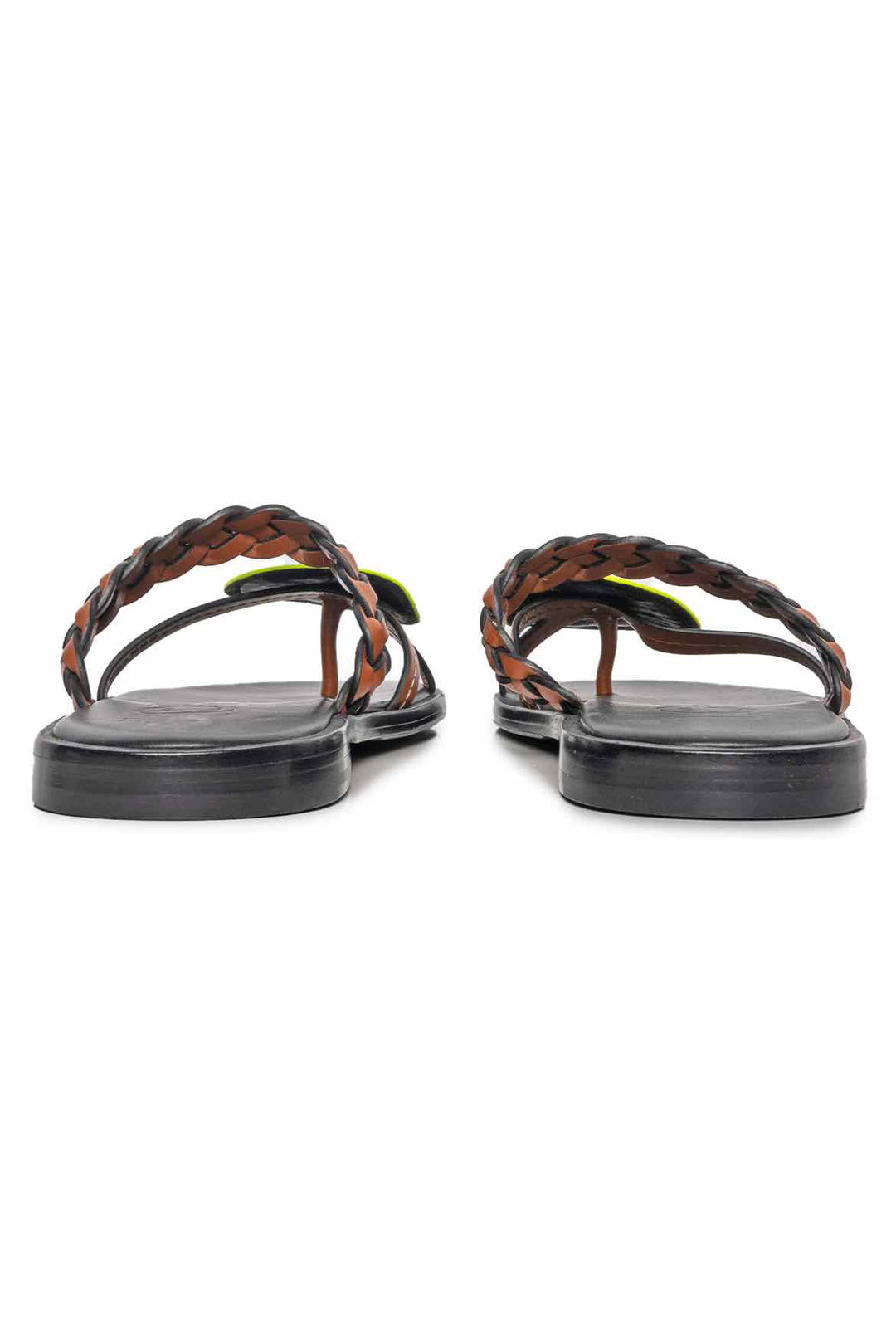 Loewe x Smiley Size 36 Braided Leather Sandals