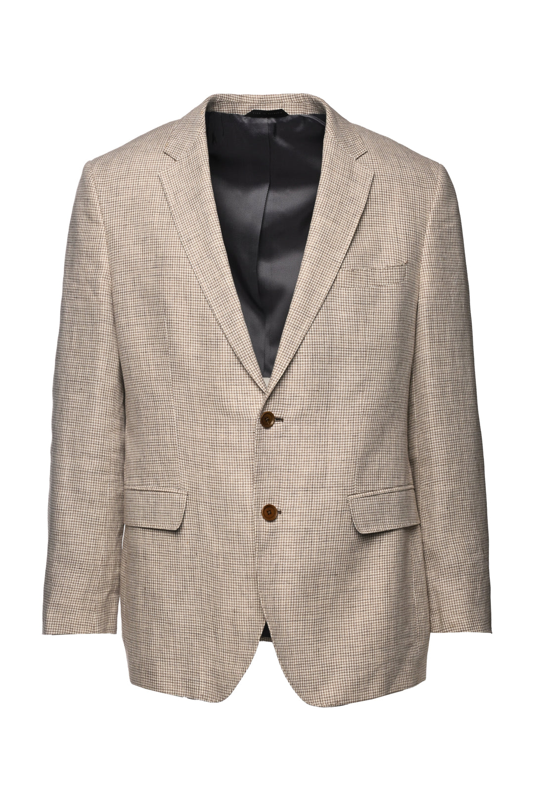 Boss Size 42 Men's Houndstooth Linen Blazer