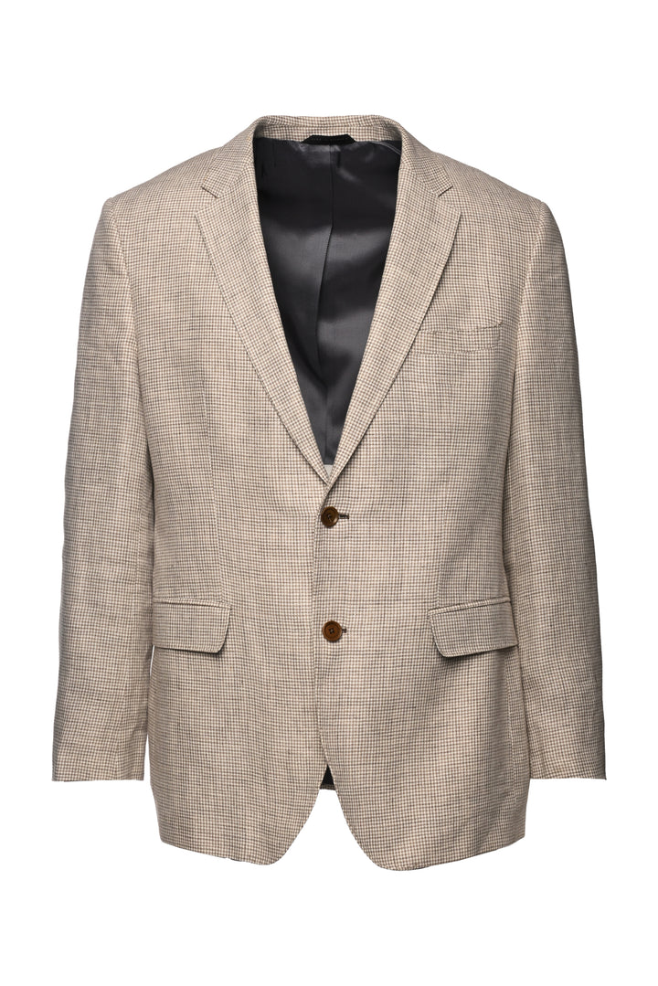 Boss Size 42 Men's Houndstooth Linen Blazer