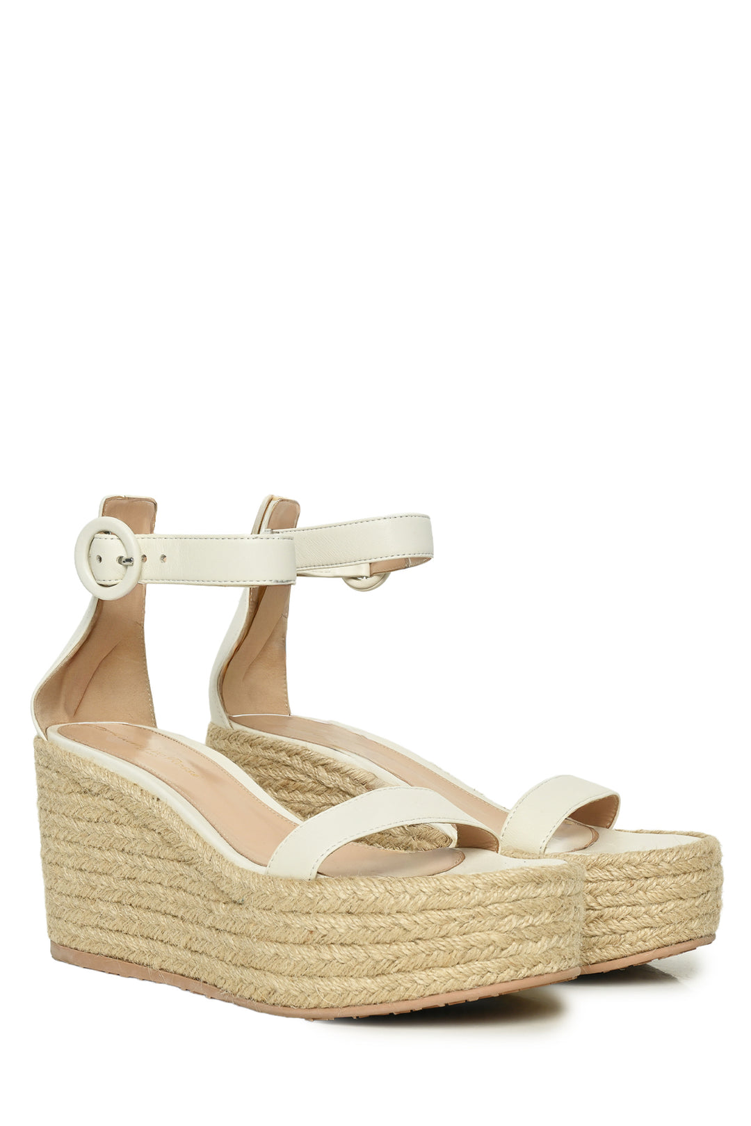 Gianvito Rossi Size 37.5 Espadrille Wedge Sandals