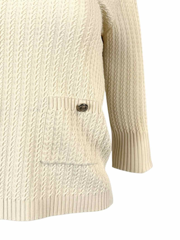 Chanel Size 34 Cotton-Blend Knit Sweater