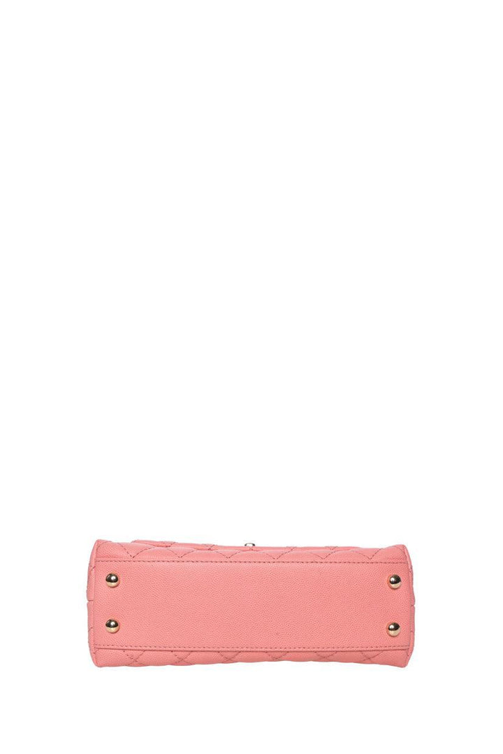 Chanel 2019 Quilted Caviar Mini Coco Handle Flap Bag