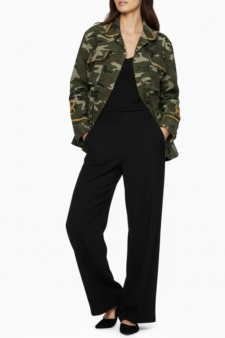 Nili Lotan Size M/L Camo Utility Jacket