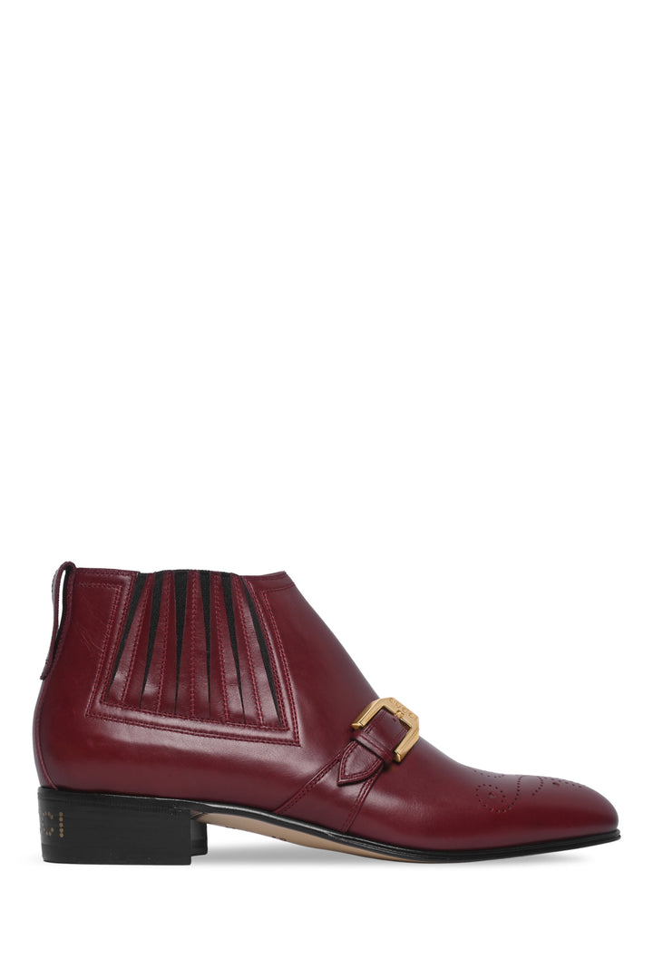 Gucci Size 37.5 Worsh Baroque Ankle Boots