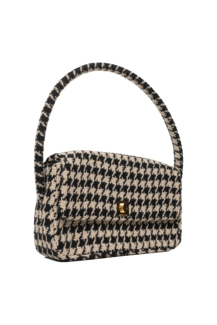 Anine Bing Houndstooth Shoulder Bag