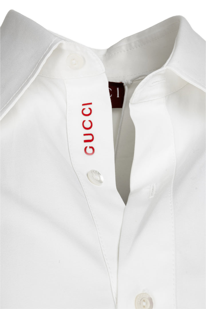Gucci Size 44 Oversized Logo Poplin Shirt