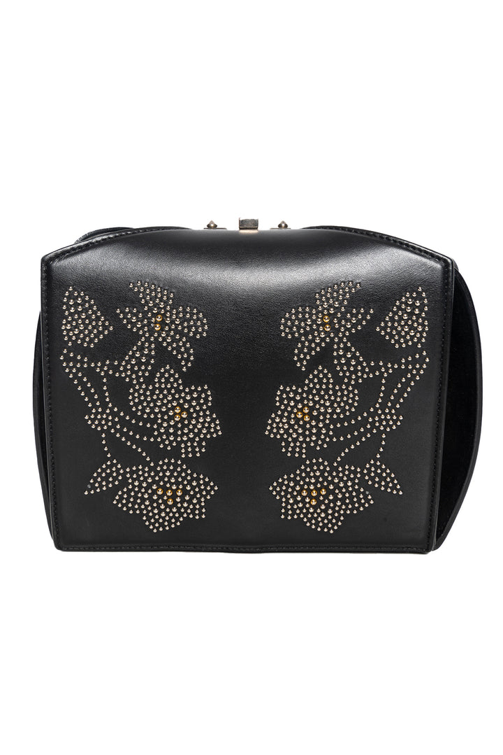 Alexander Mcqueen Calfskin Studded Box Shoulder Bag