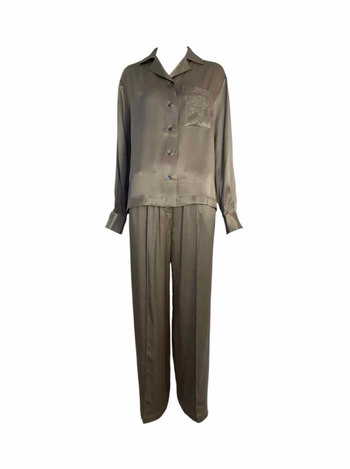 Loewe Size 36 Anagram Silk Suit