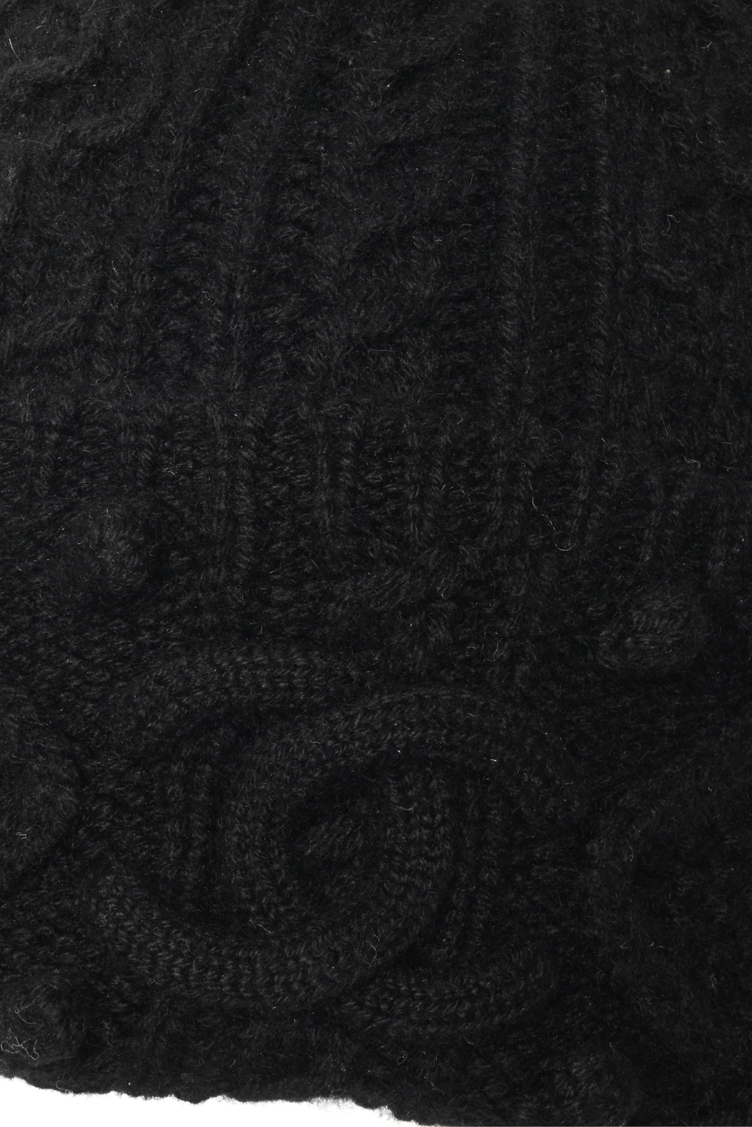 Chanel Size OS Cable Knit CC Cashmere Beanie