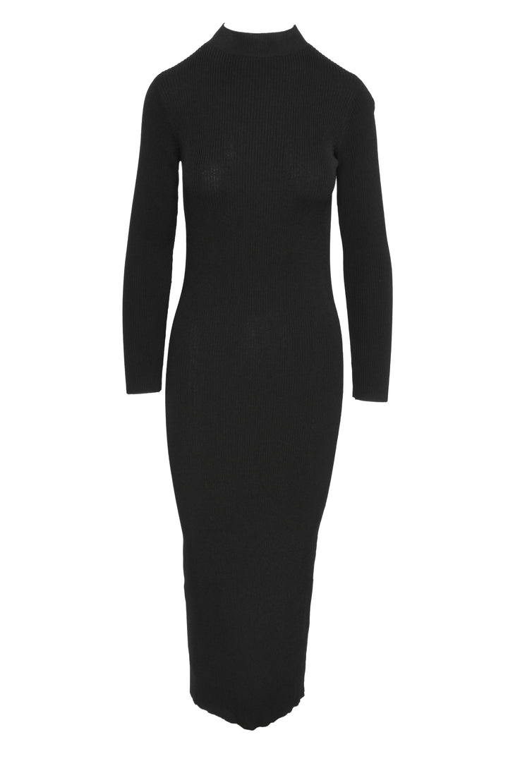 Musier Size 34 Knit Open Back Maxi Dress