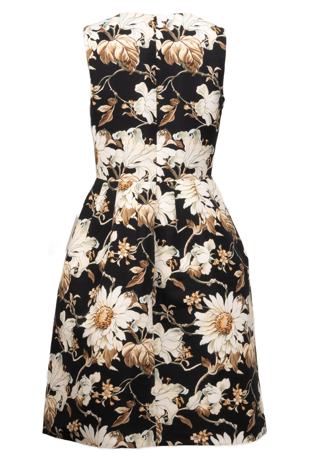 Oscar De La Renta Size 10 Floral Midi Dress