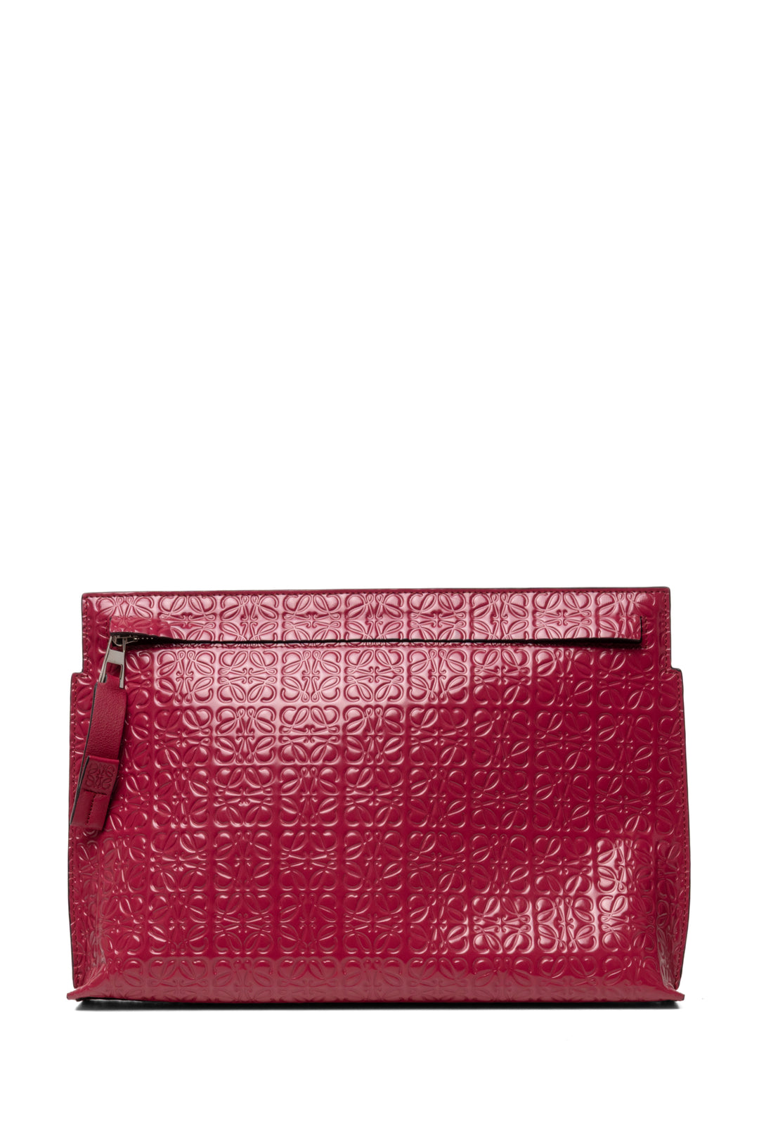 Loewe Anagram Embossed Leather T Clutch