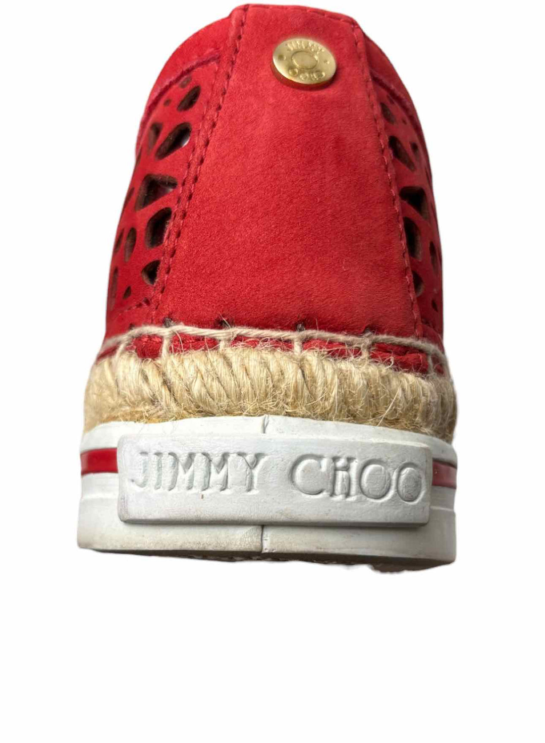 Jimmy Choo Size 35.5 Leather Espadrille Flats