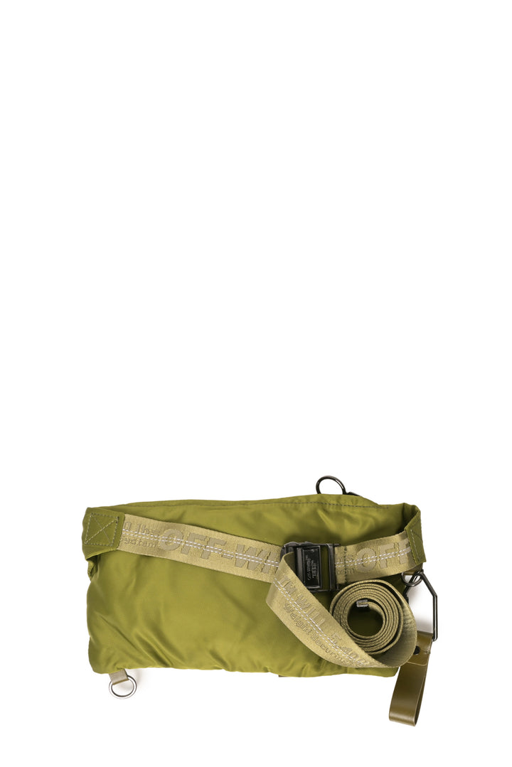 Off White Nylon Sporty Fanny Pack