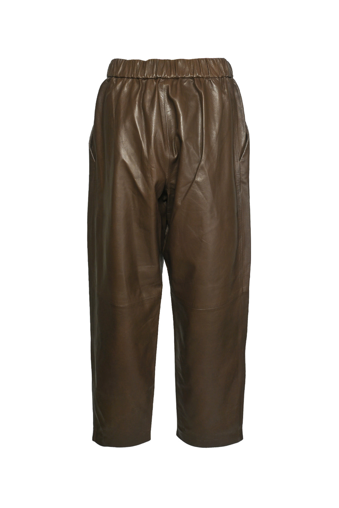 Dusan Size L Carrot Leather Trousers