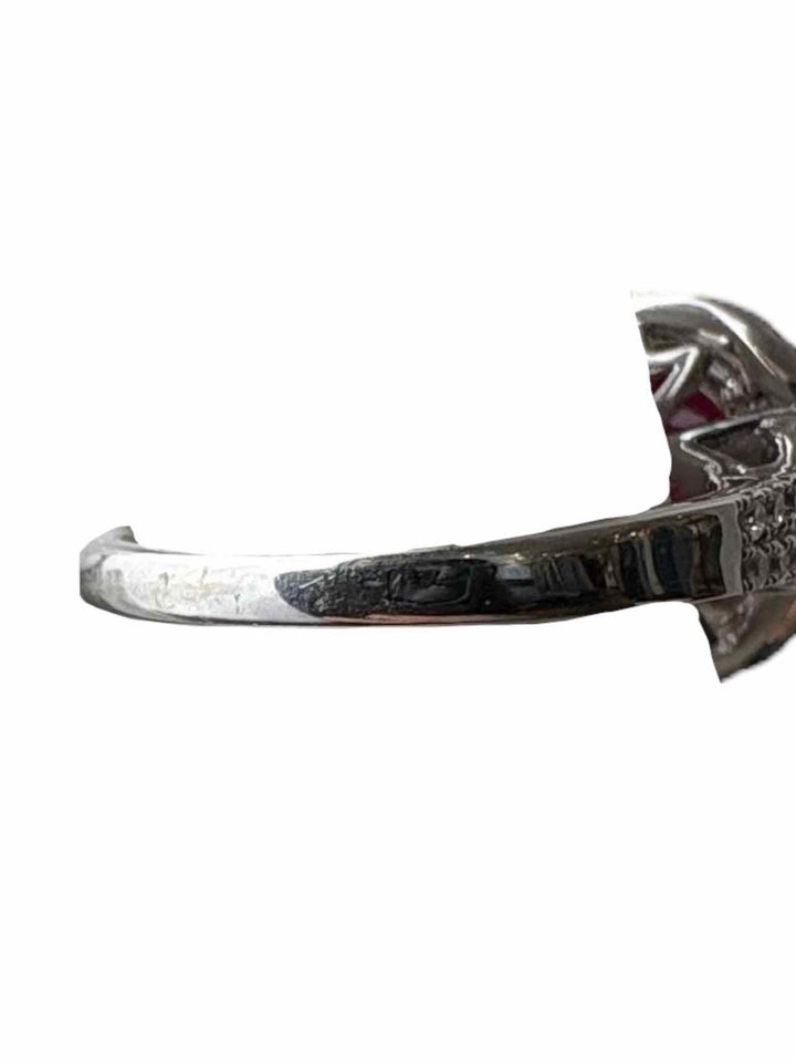 Size 6.5 Glass Filled Ruby  Ring