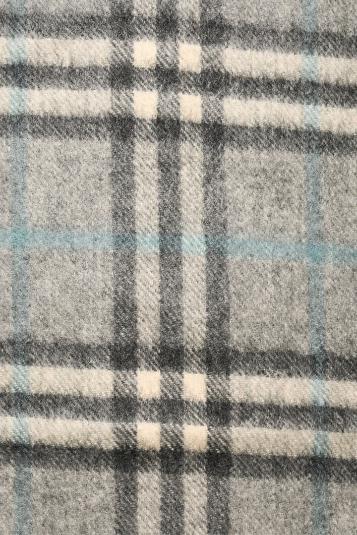 Burberry Cashmere Check Fringe Scarf