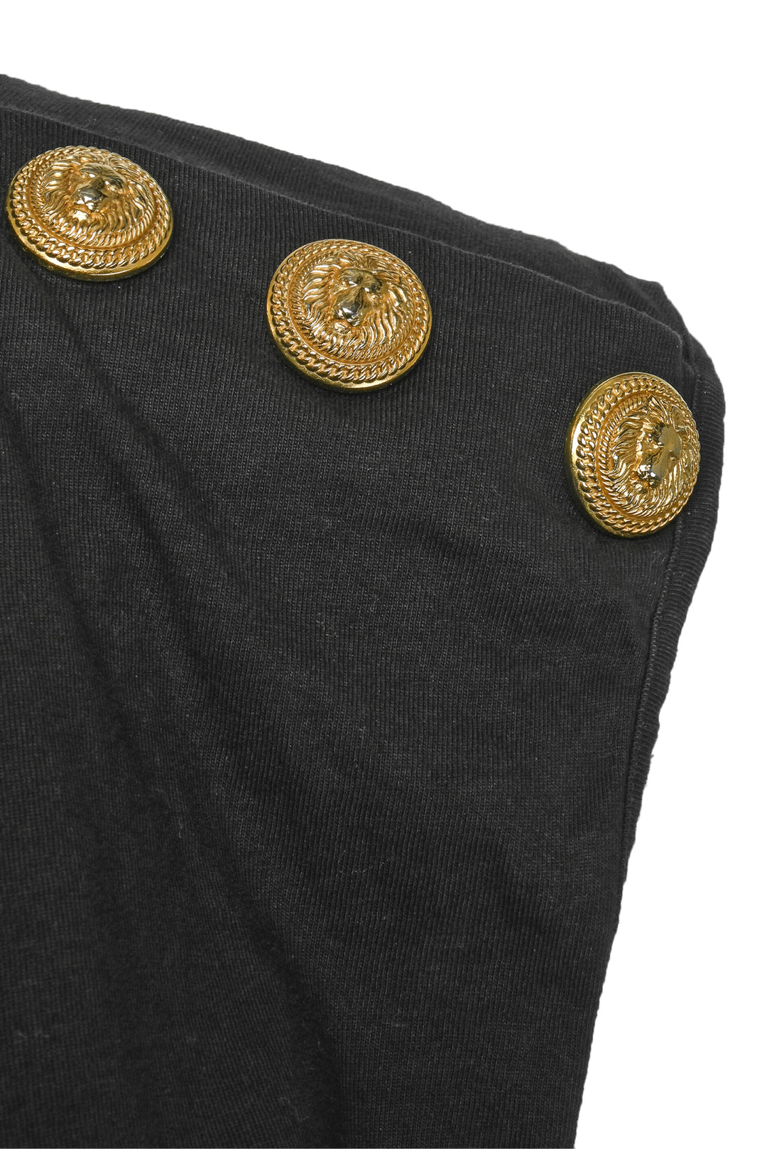 Balmain Size 38 Logo 3 Button Tank Top