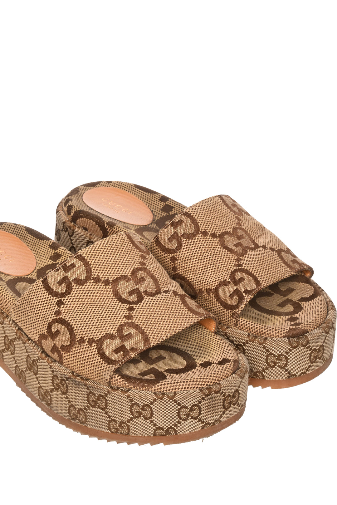 Gucci Size 38.5 Platform Slides