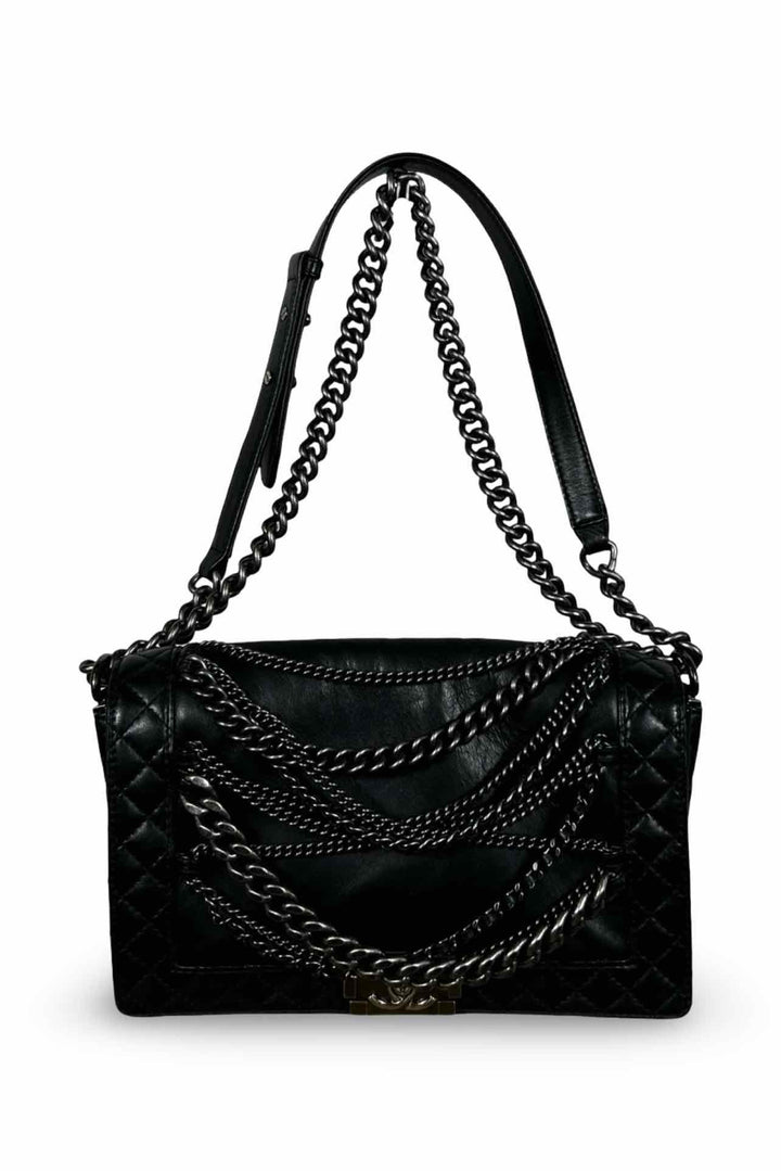 Chanel 2014 Large Boy Reverso Enchained Bag