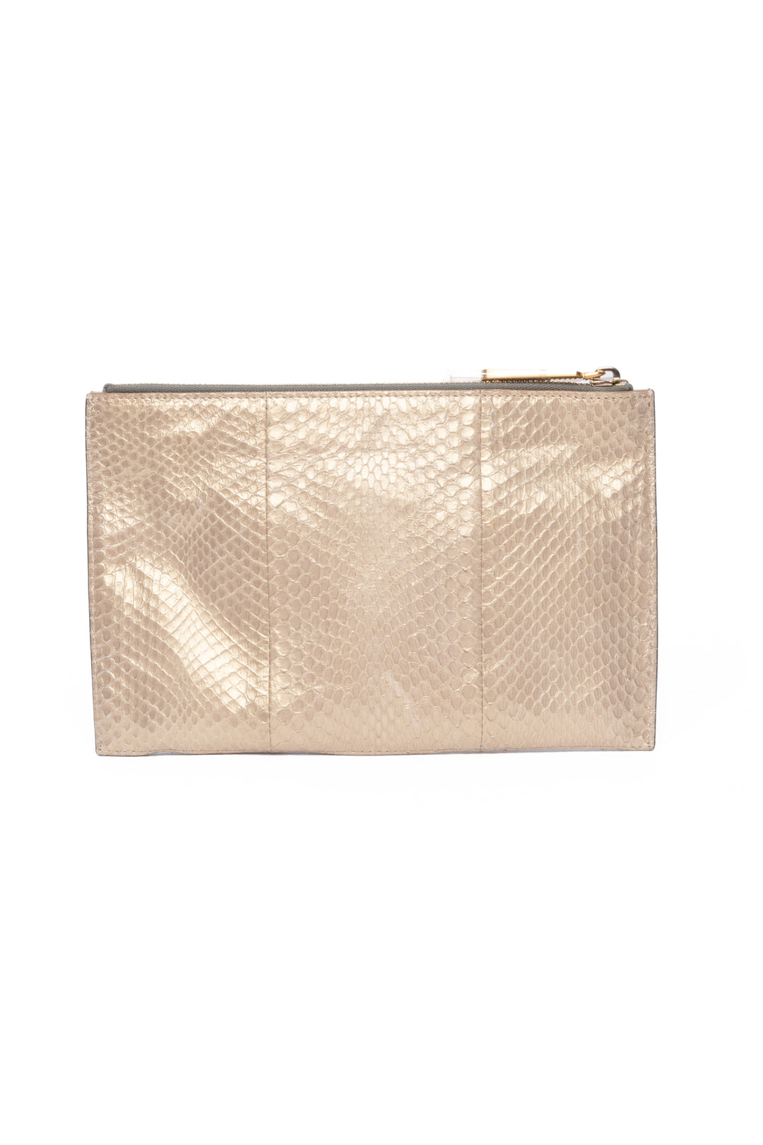 Fendi Python Pouch Clutch