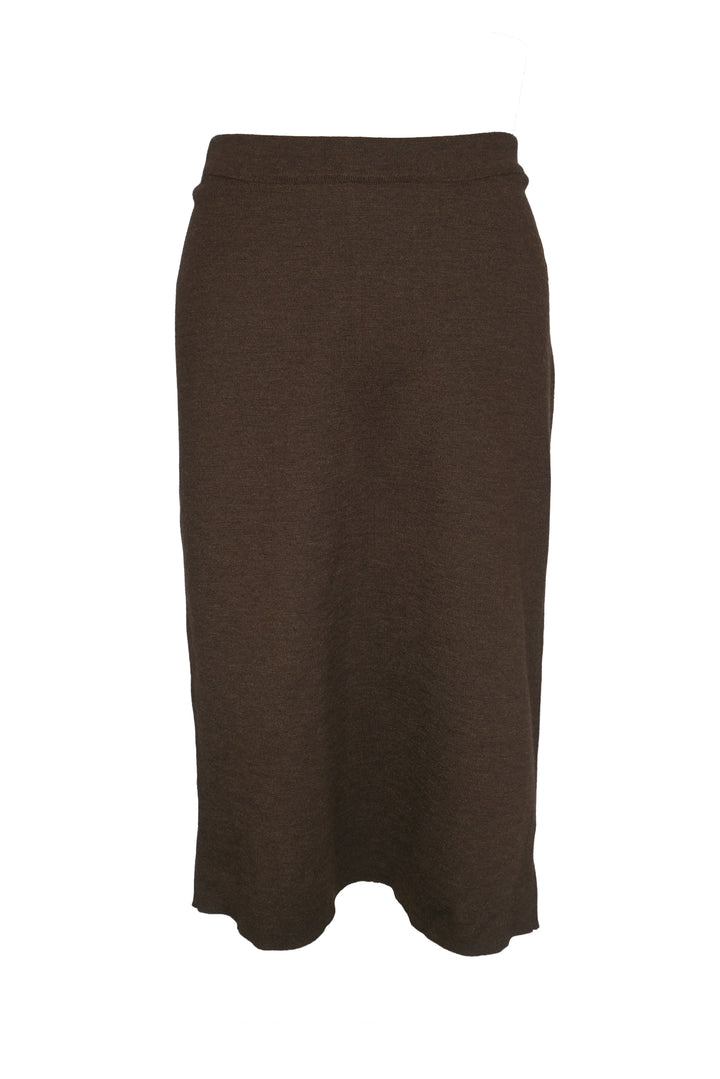 Black Goat Size XL Cashmere & Silk Pencil Skirt