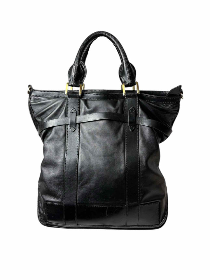 Burberry Black Leather Tote Purse