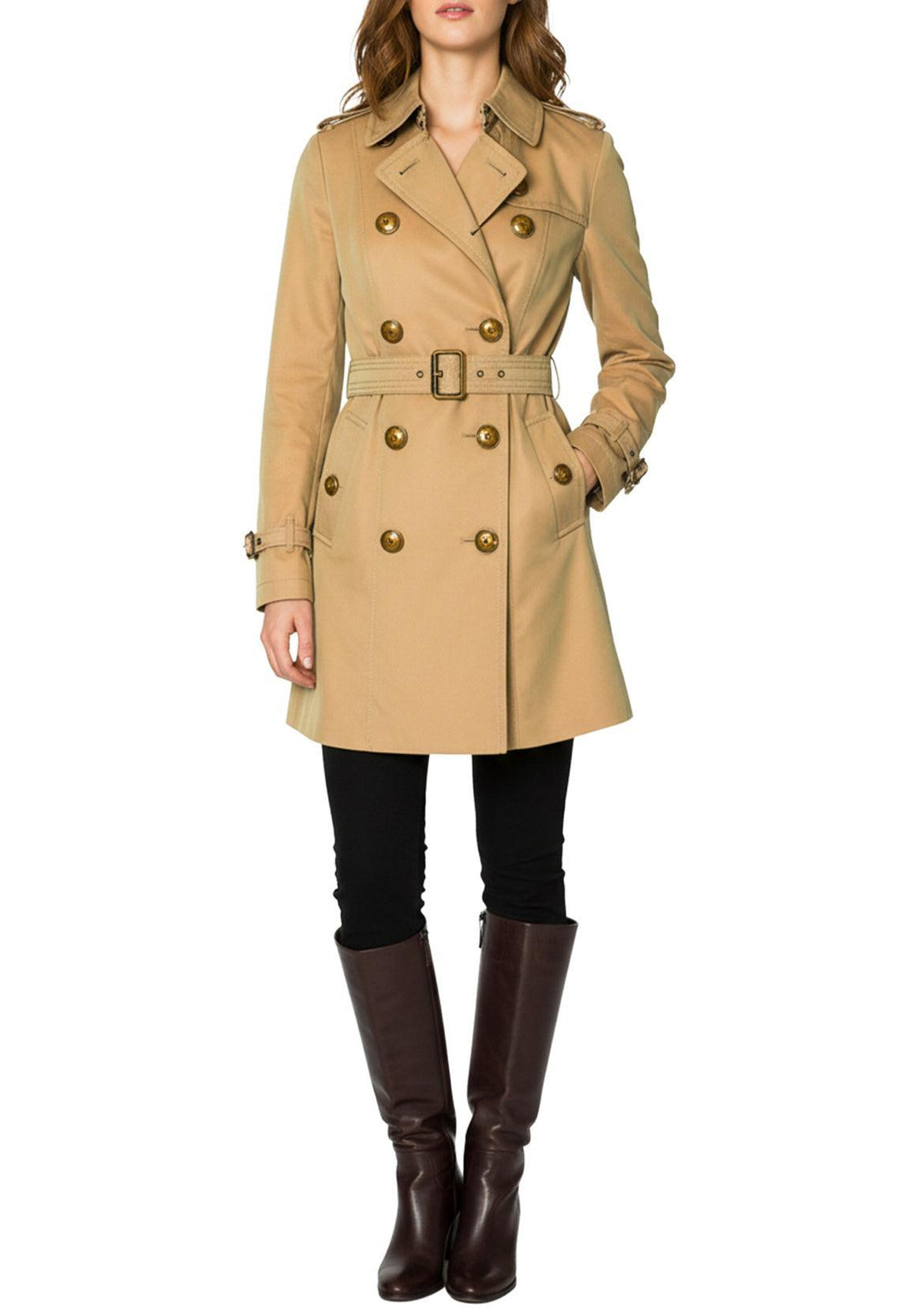 Burberry Blue Label Size 38 Double Breasted Trench Coat