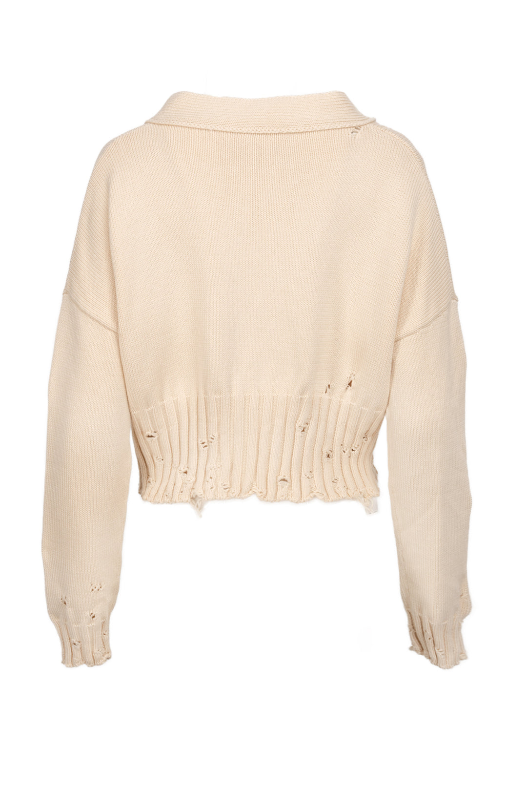 Marni Size 38 Dishevelled Cotton Cropped Cardigan