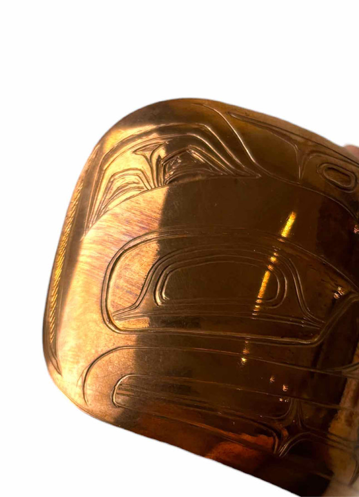 Colby Gates Indigenous Carved Copper Bracelet