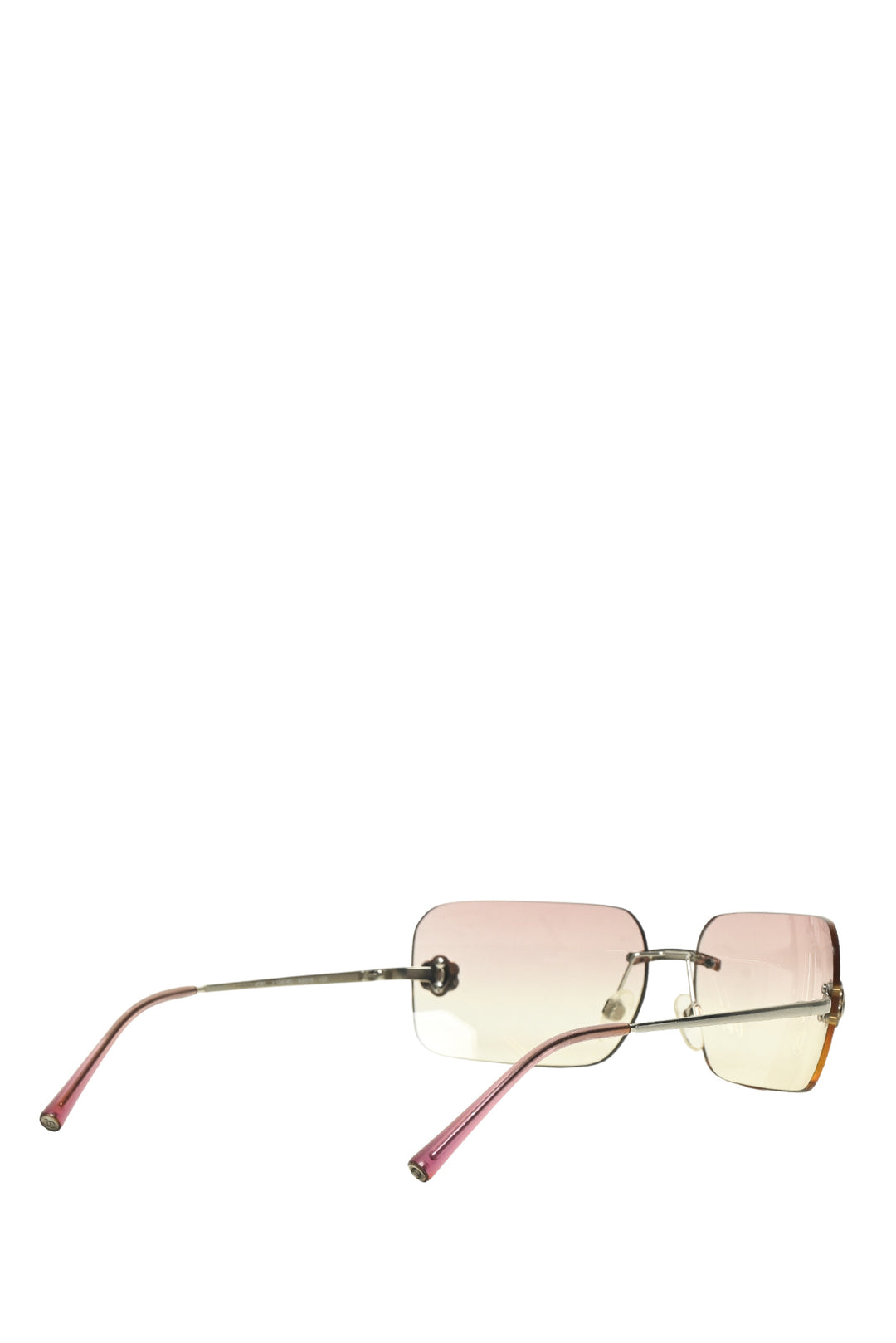 Chanel Vintage Rimless Camellia Flower Ombre Pink Eyewear