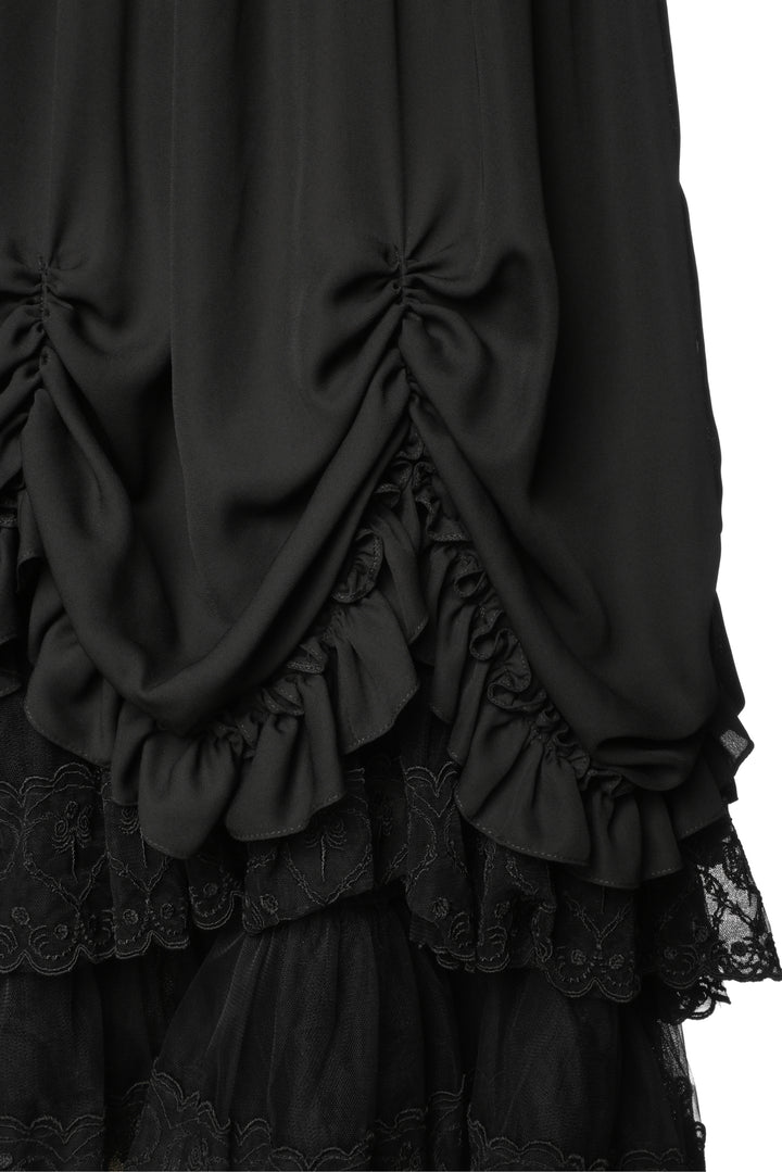 Simone Rocha Size 8 Ruched Tiered Dress