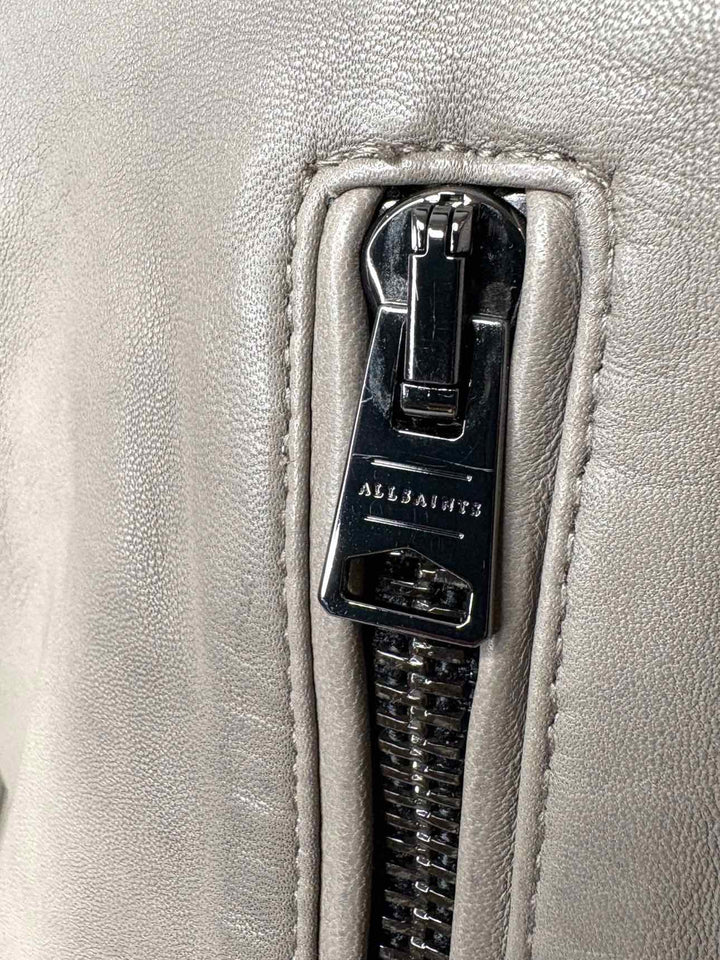 All Saints Balfern Leather Biker Size 8 Jacket