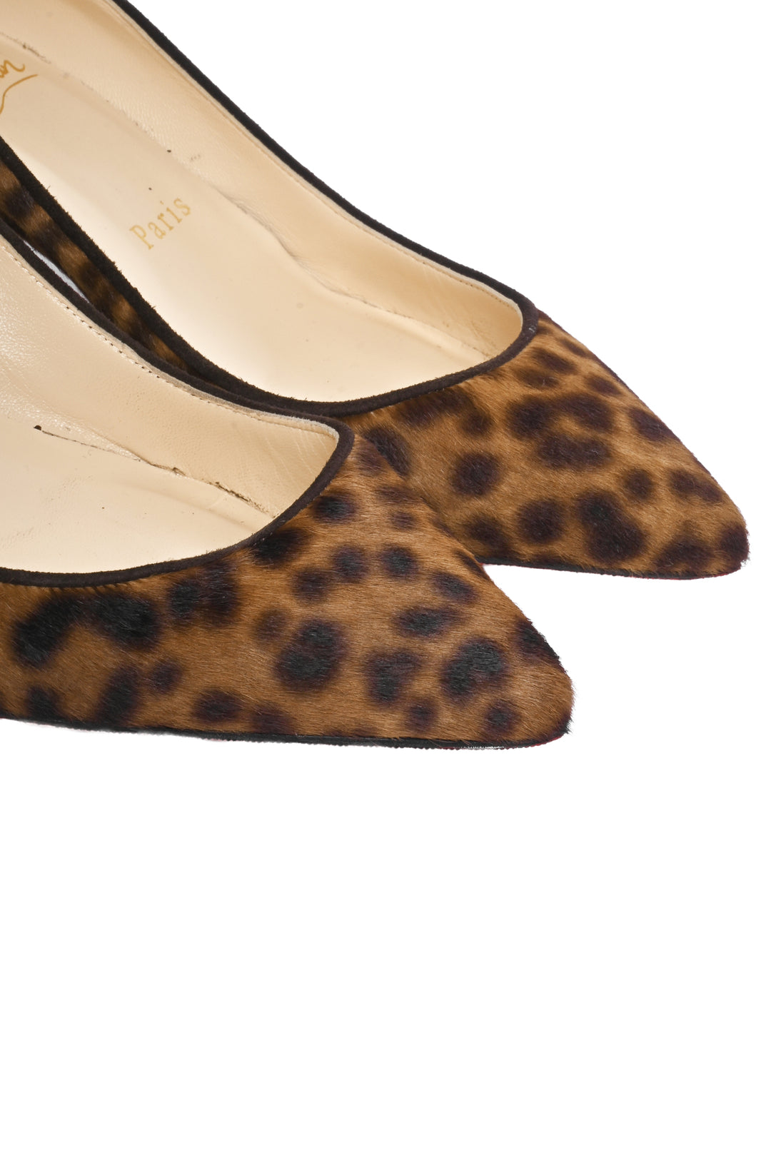 Christian Louboutin Size 35.5 Animal Print Pony Hair Pigalle 45 Pumps