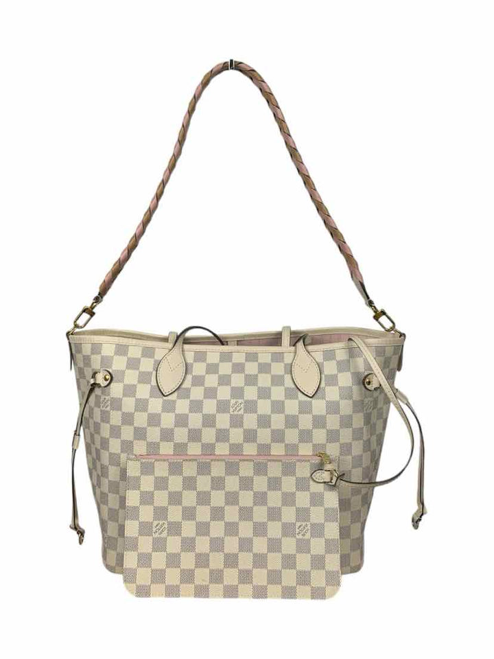 Louis Vuitton Damier Azur Braided Strap Neverfull MM