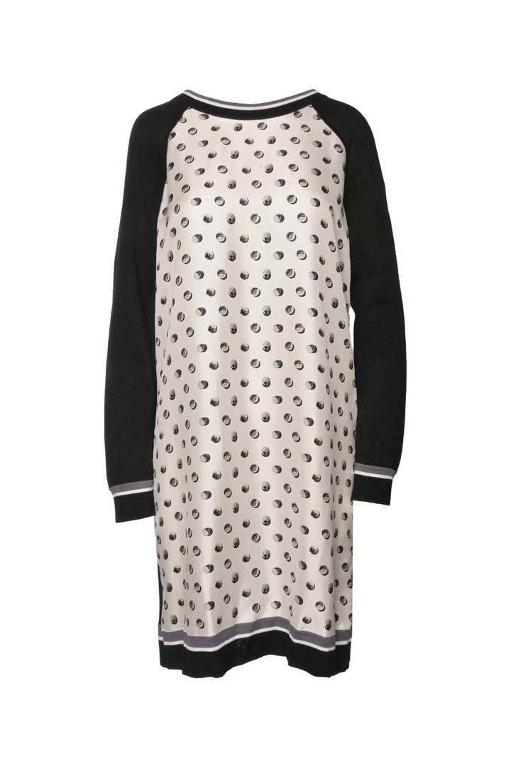 Hermes Size 40 Silk Blend Pattern Dress