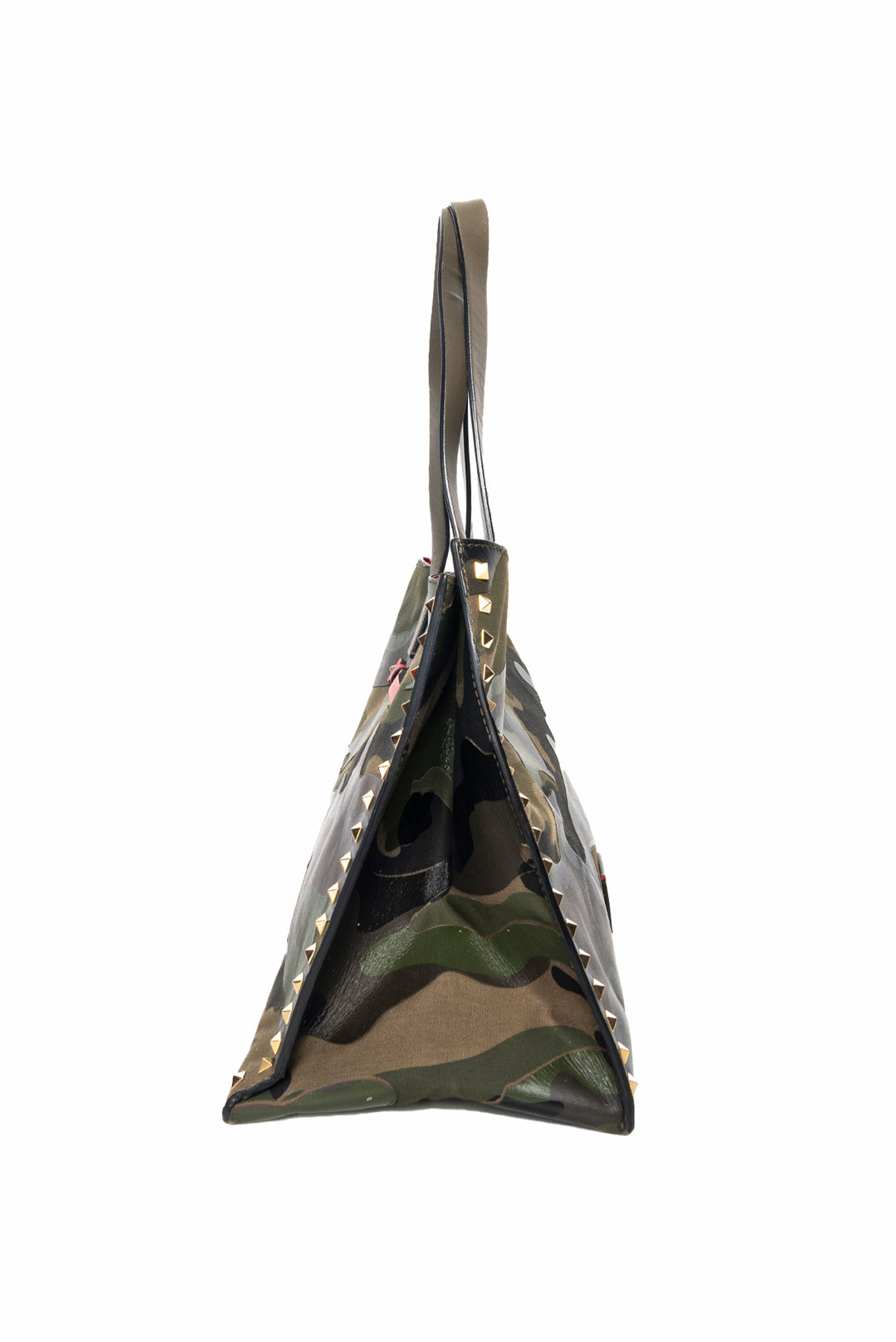 Valentino Camo Rockstud Tote