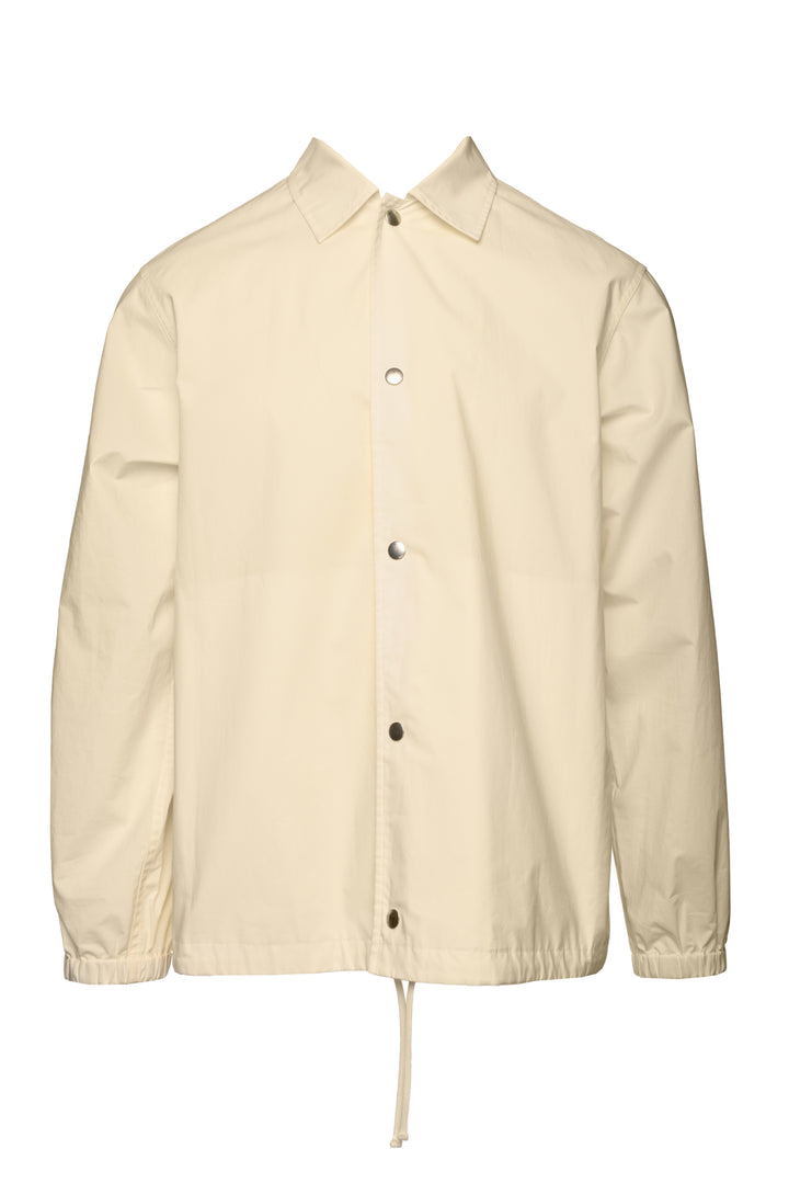 Jil Sander Size 46 Men's Cotton Logo-Printed Back Essential Coaches Jacket