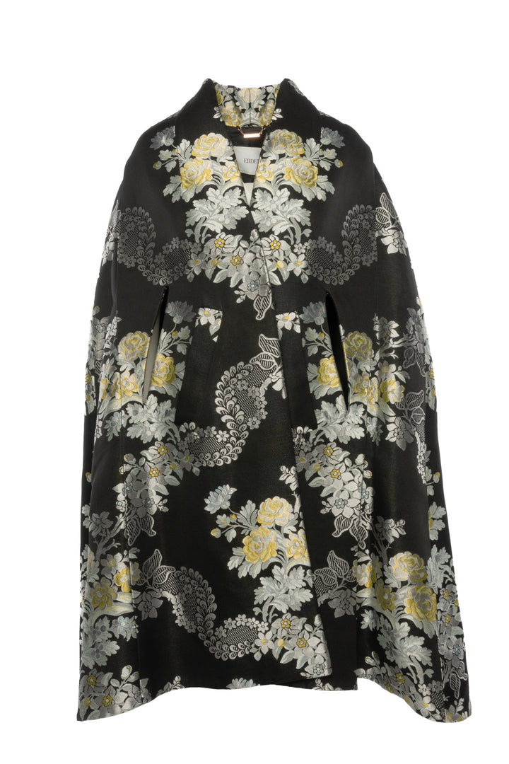 Erdem Size M/L Minerva Jacquard Cape