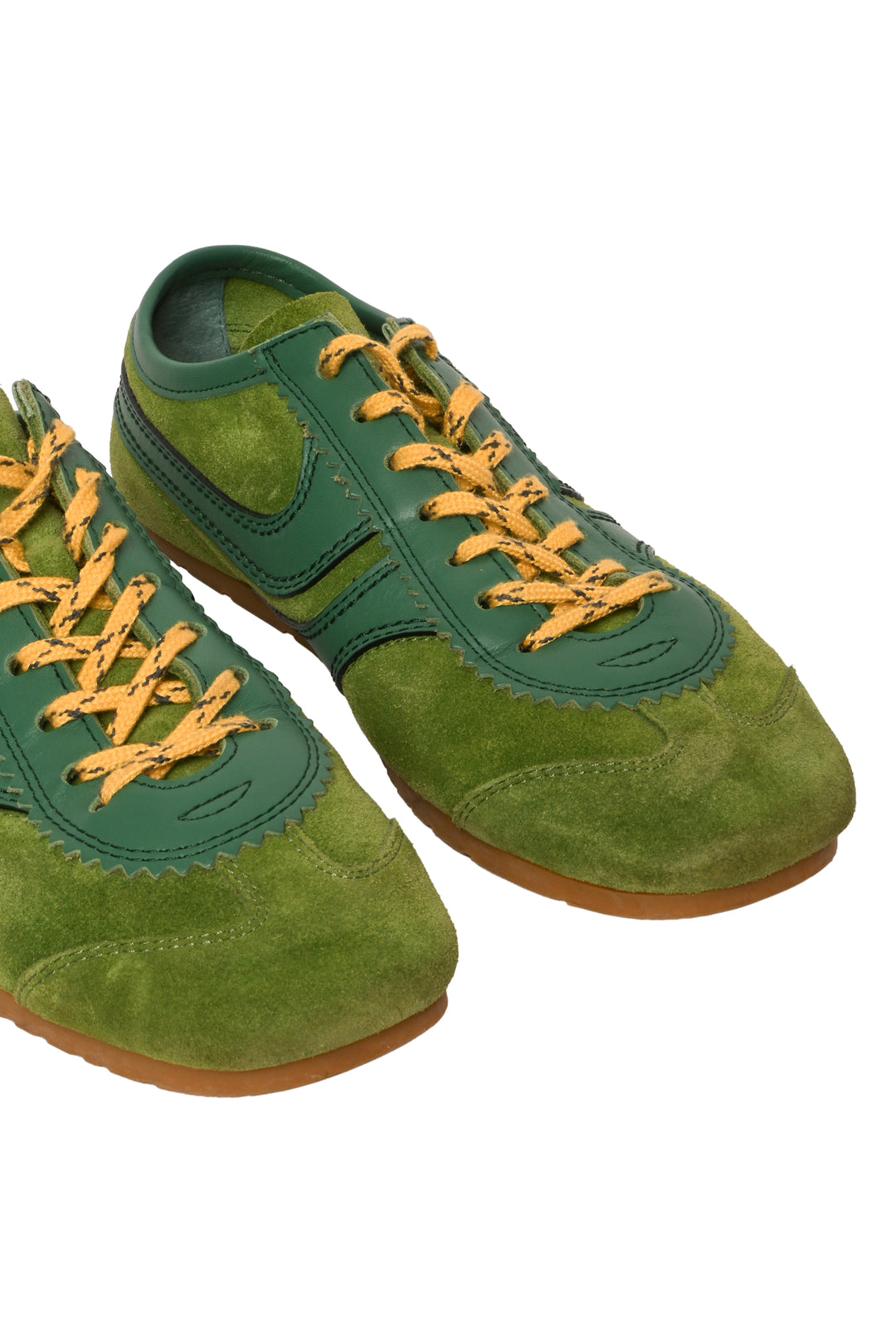Dries Van Noten Size 37 Colourblock Leather & Suede Sneaker