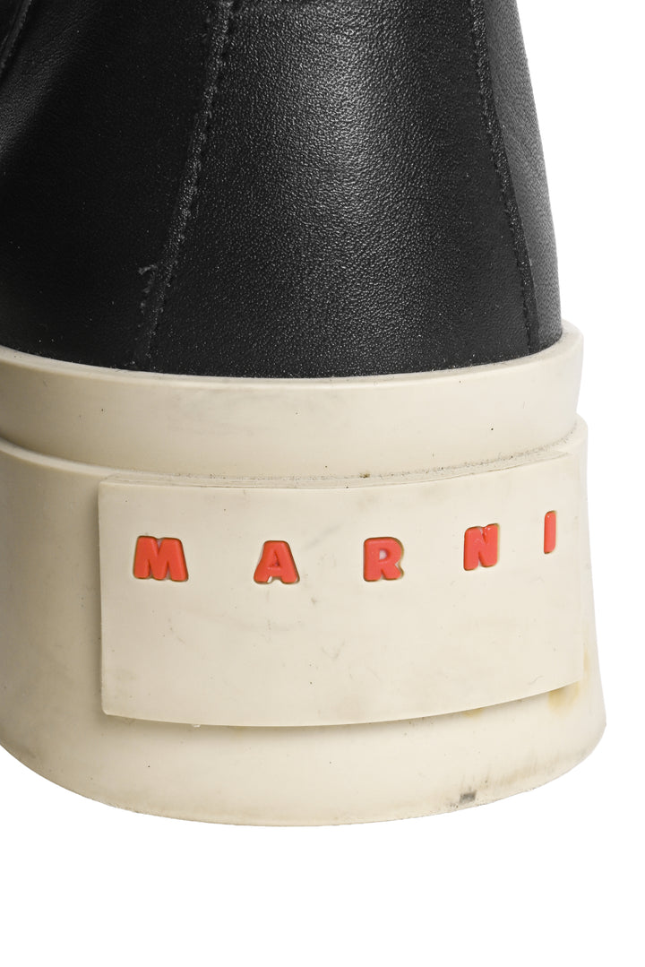 Marni Size 37 Pablo Leather Chelsea Ankle Boots