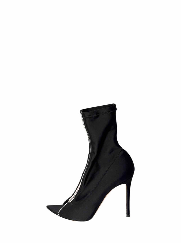 Gianvito Rossi Size 39 Crystal Hiroko Satin Boots