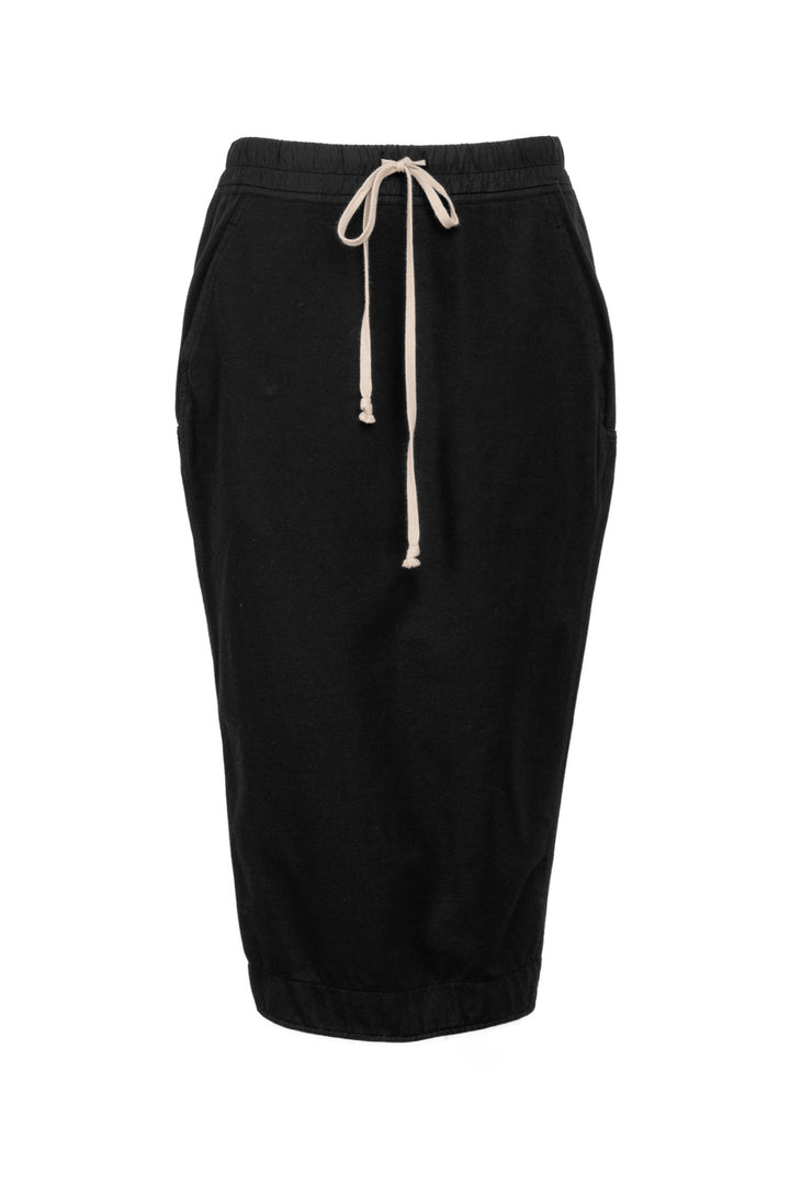 Rick Owens Size M DRKSHDW Drawstring Cotton Midi Skirt